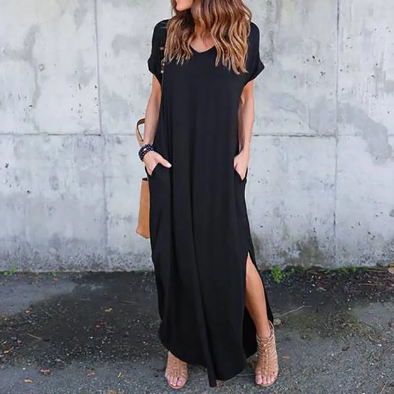 Short Sleeved Maxi Dress