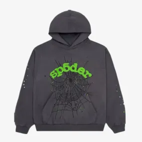 Sp5der 'OG Web' Pullover Hoodie Slate Grey SS23