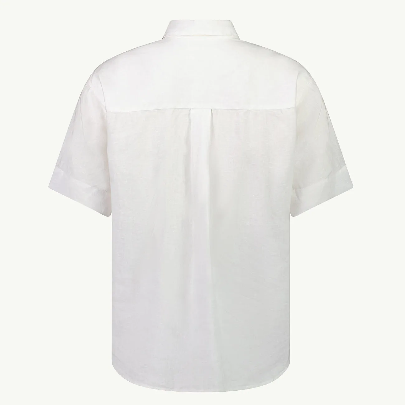 SS CRISP SHIRT WHITE LINEN