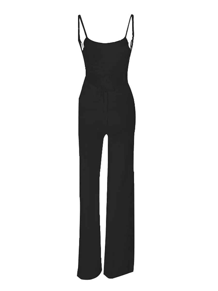 Stylish Women's Split High Waist Jumpsuit