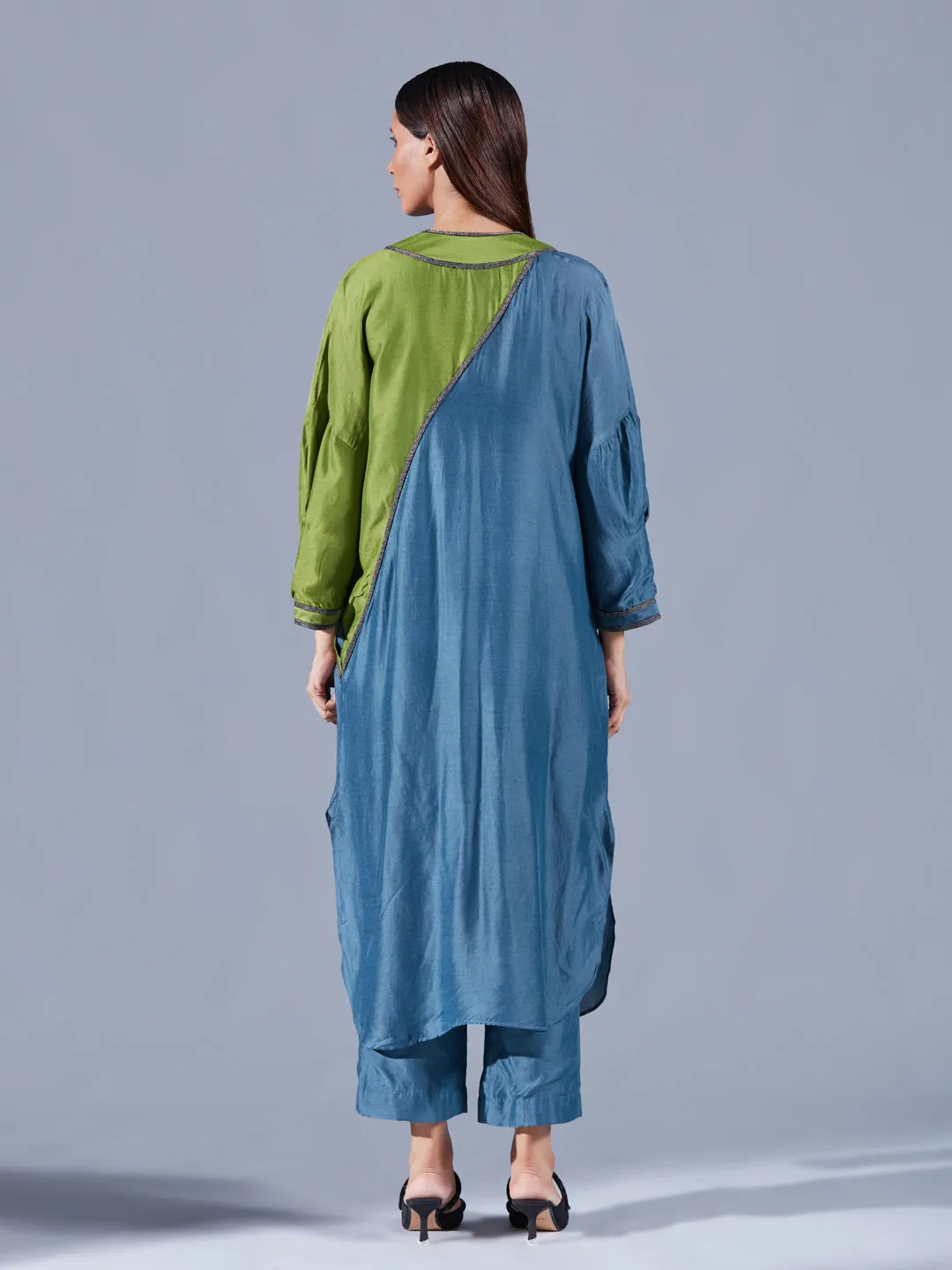 TEAL FERN DUAL TUNIC