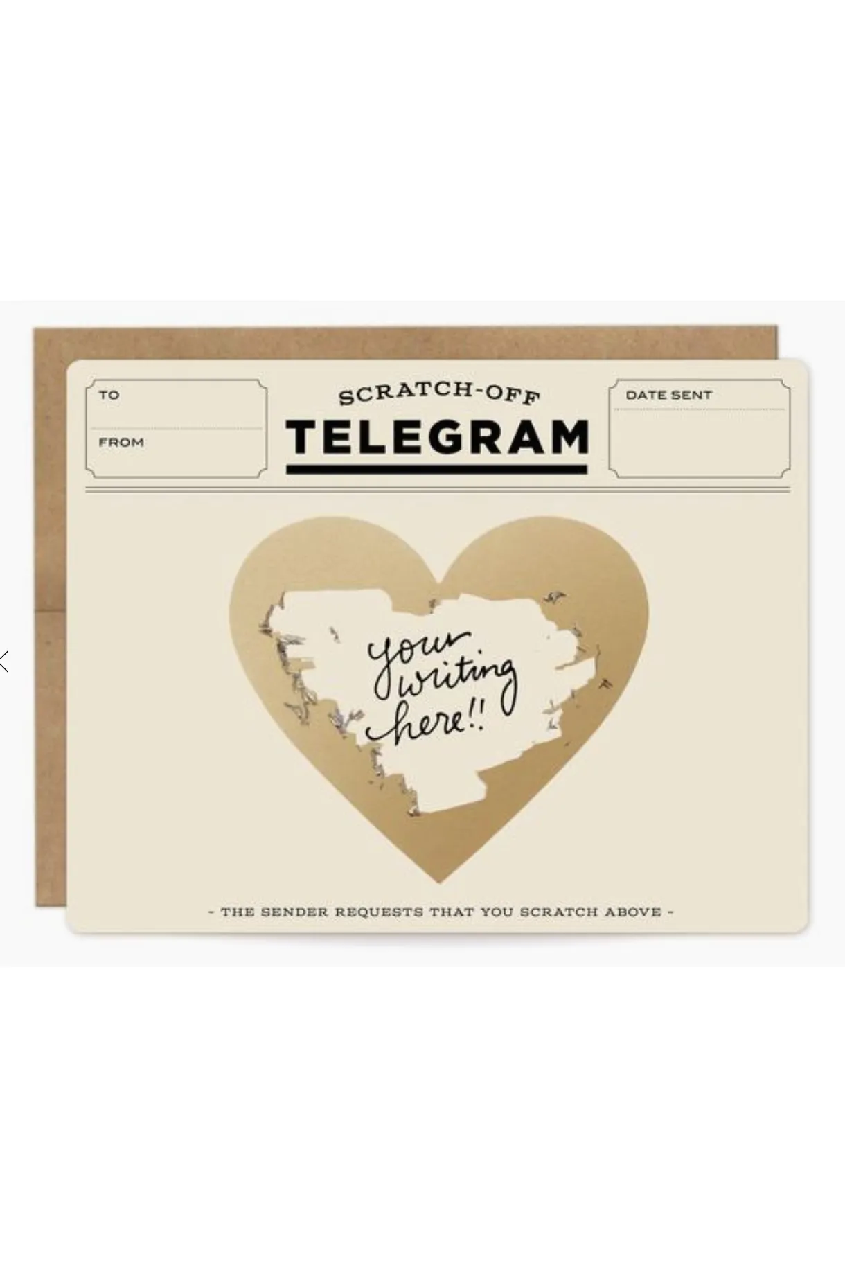 Telegram Scratch Off Card