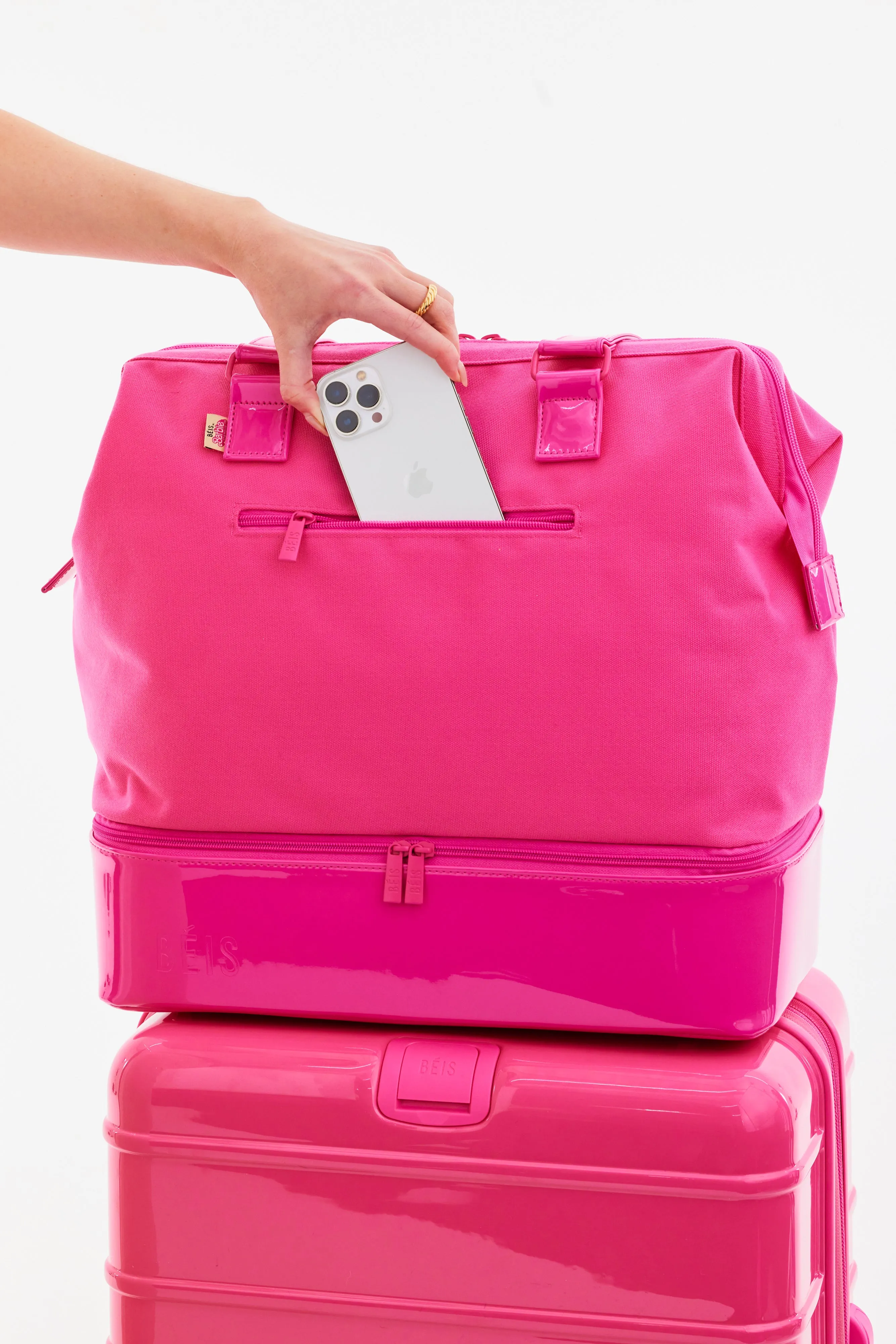 The Mini Weekender in Barbie Pink