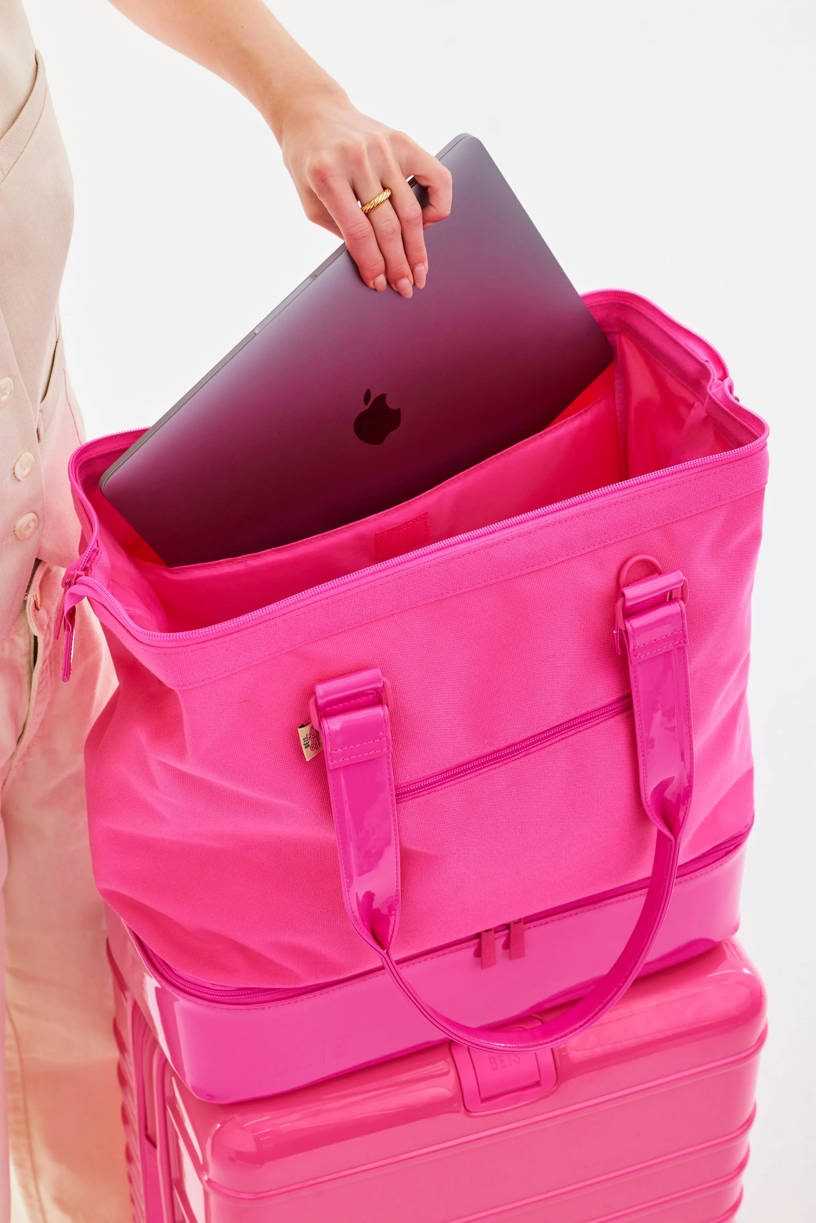 The Mini Weekender in Barbie Pink