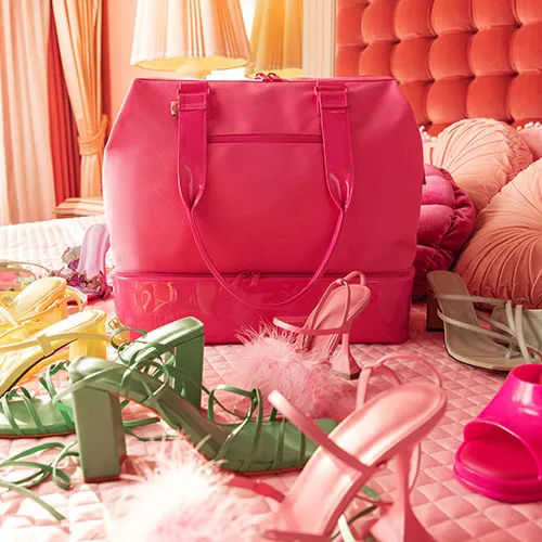 The Mini Weekender in Barbie Pink