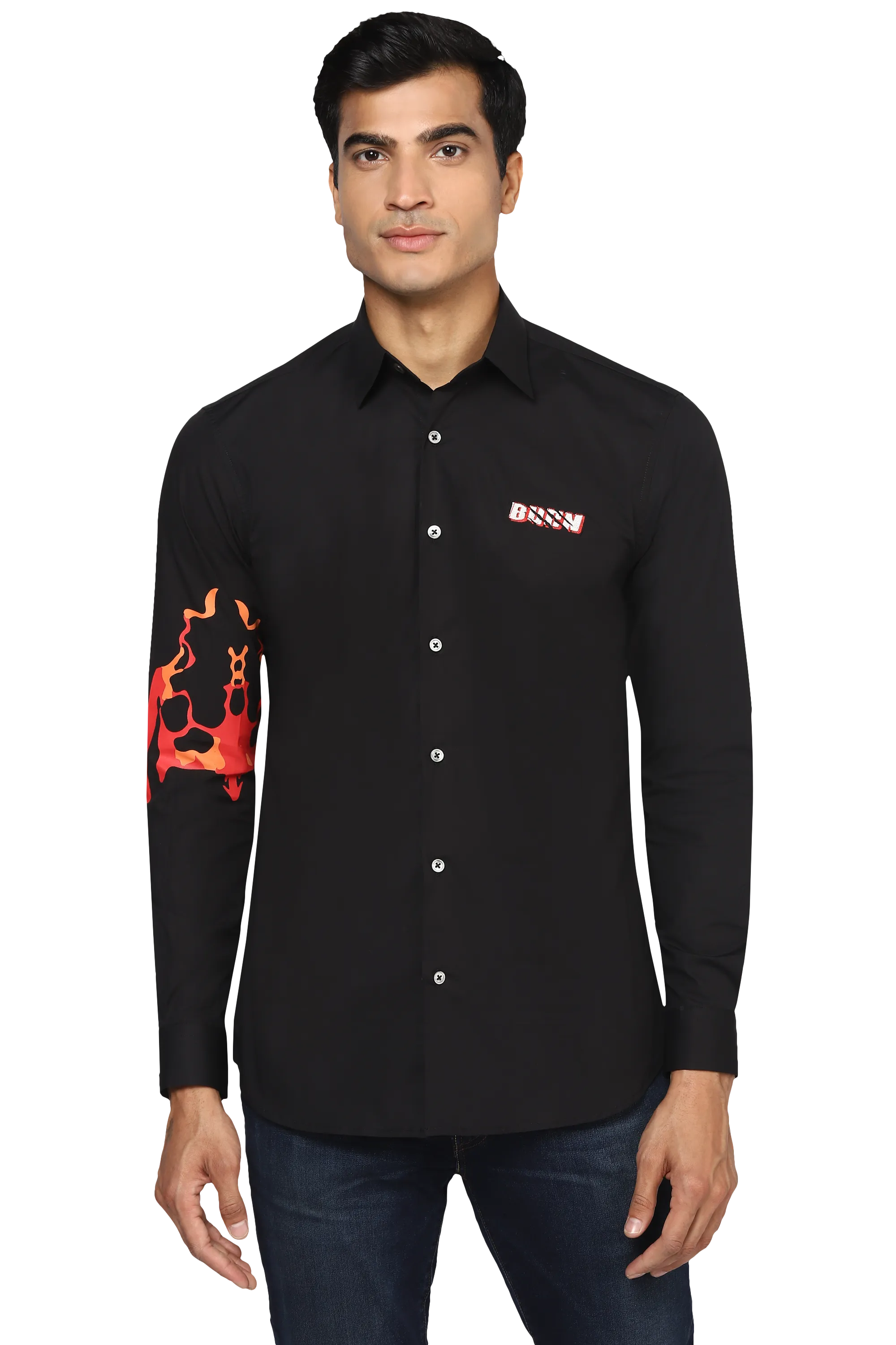 The Spit Fire Shirt in Black