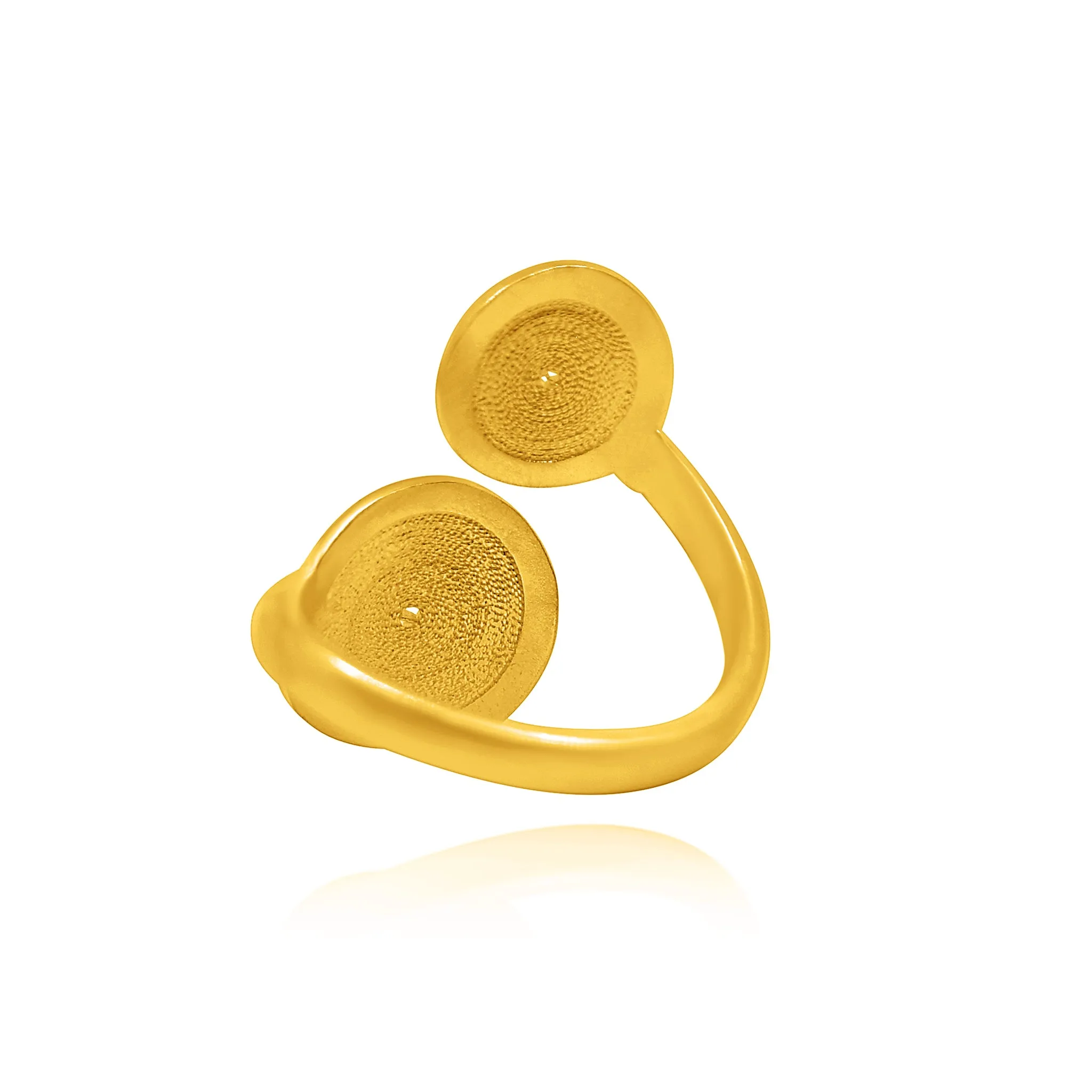 TRISH DOUBLE CIRCLE GOLD RING