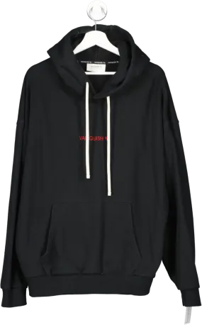 Vanquish Black Embroidered Logo Hoodie UK L