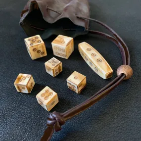 Viking Dice Game - Bone