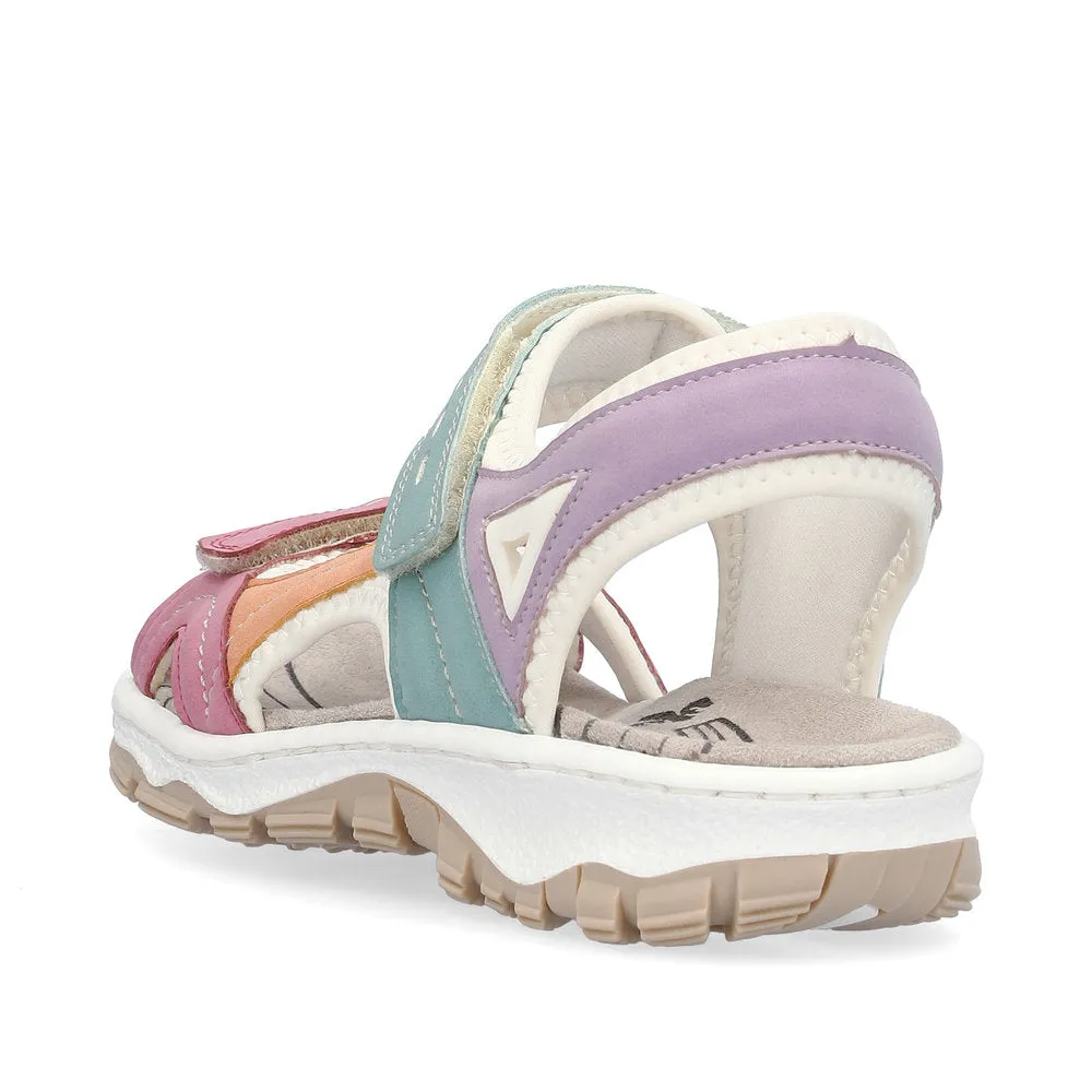 Womens Rieker 68866 Sandal Pastel Multi