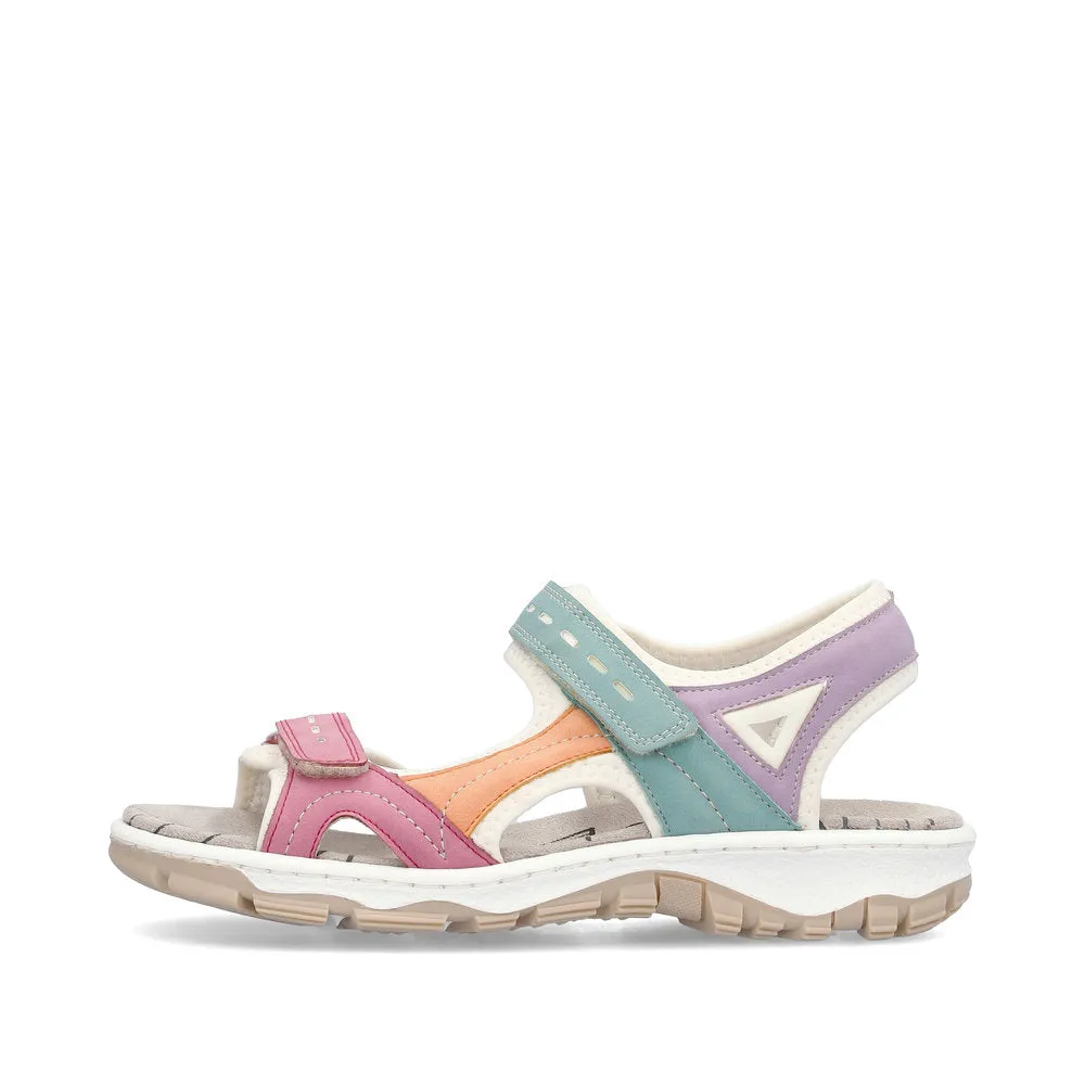 Womens Rieker 68866 Sandal Pastel Multi